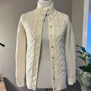 Ivory sweater jacket